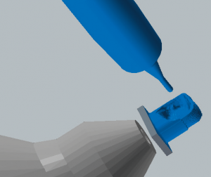 Glass ceramic Roughing of the cavity 