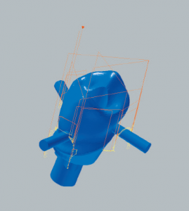 Titanium abutment restmachining occlusal side